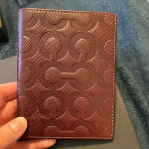 Coach leather passport